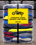 CHAQUETA LIGERA INFANTIL CON CIERRE 100 LBS