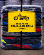BLUSAS DE FRANELA DE DAMA 100 LBS