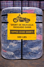 MT Ripped Jean Shorts / SHORT DE MEZCLILLA RASGADO DAMA